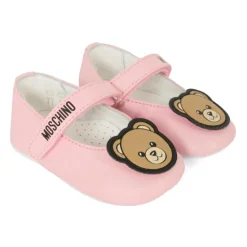 Moschino Ballerina'S^Leren Ballerina's met Teddybeer Patch
