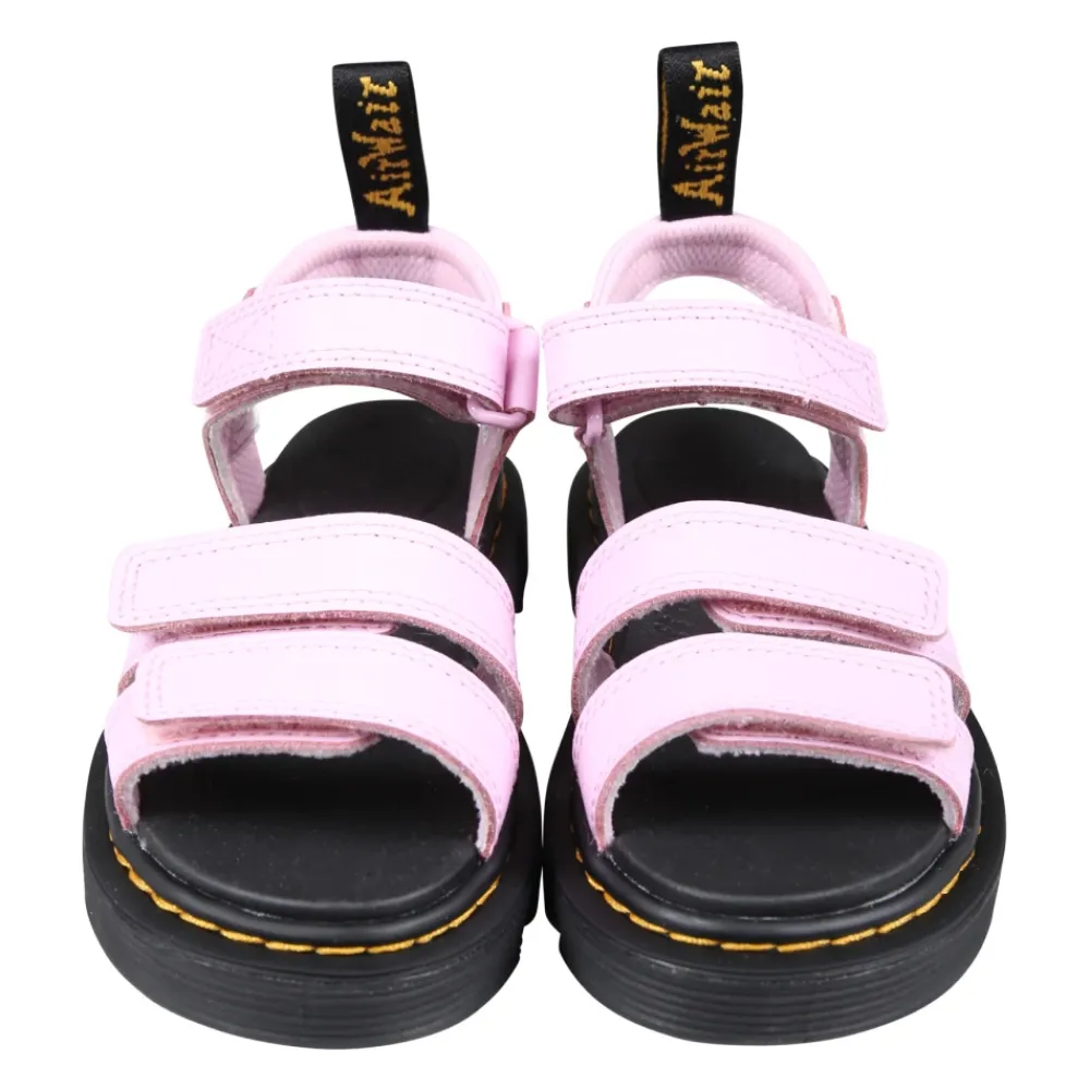 Dr. Martens Leren Sandalen met Velcro Sluiting