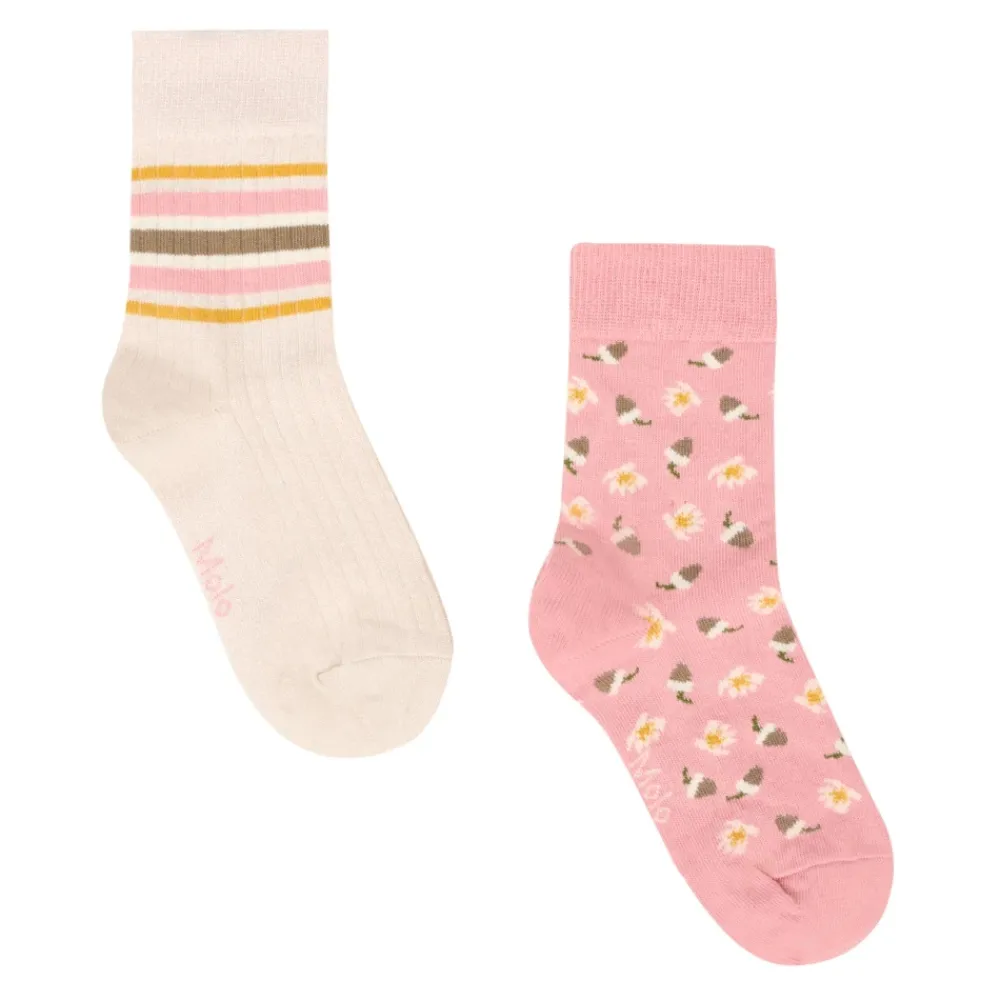 Molo Ondergoed & Sokken^Lurex Gestreepte en Bloemen Sokken