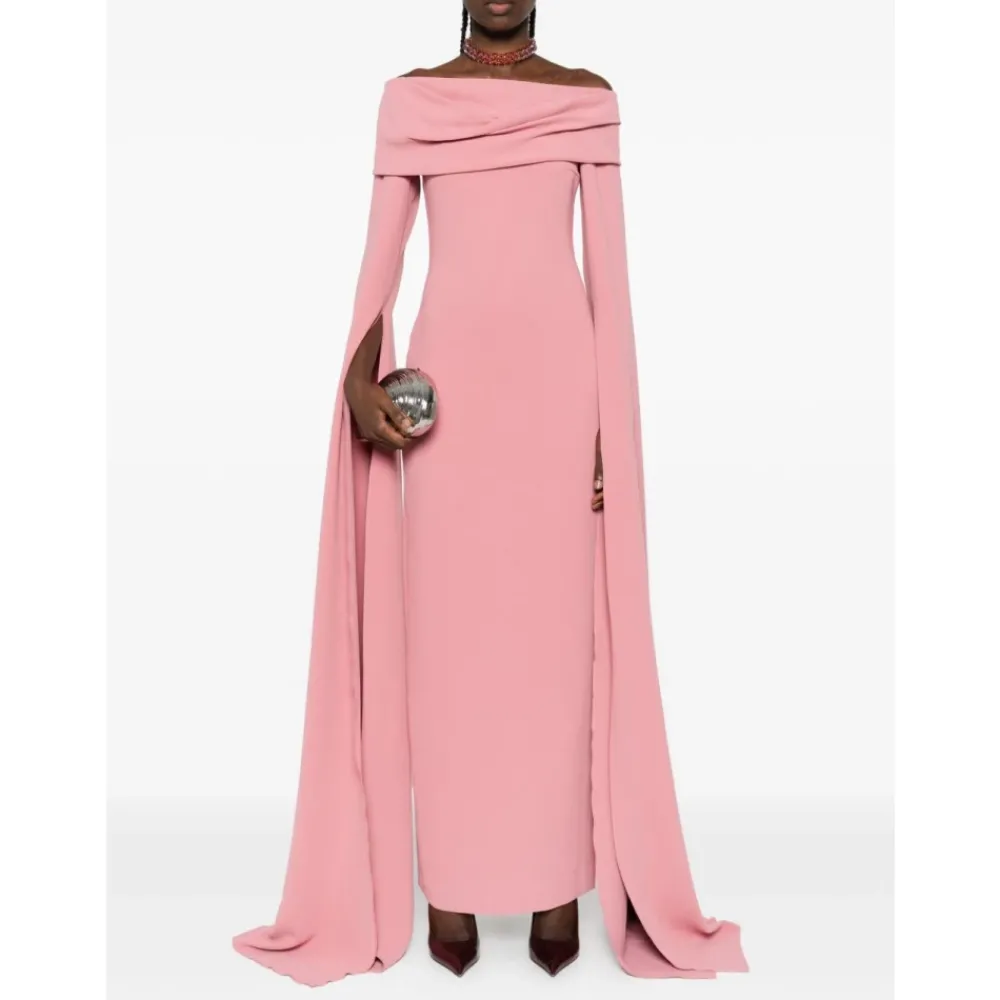 DAMES Solace London Jurken^Off-Shoulder Maxi Jurk