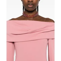 DAMES Solace London Jurken^Off-Shoulder Maxi Jurk