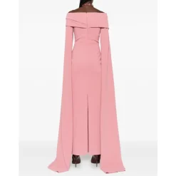 DAMES Solace London Jurken^Off-Shoulder Maxi Jurk