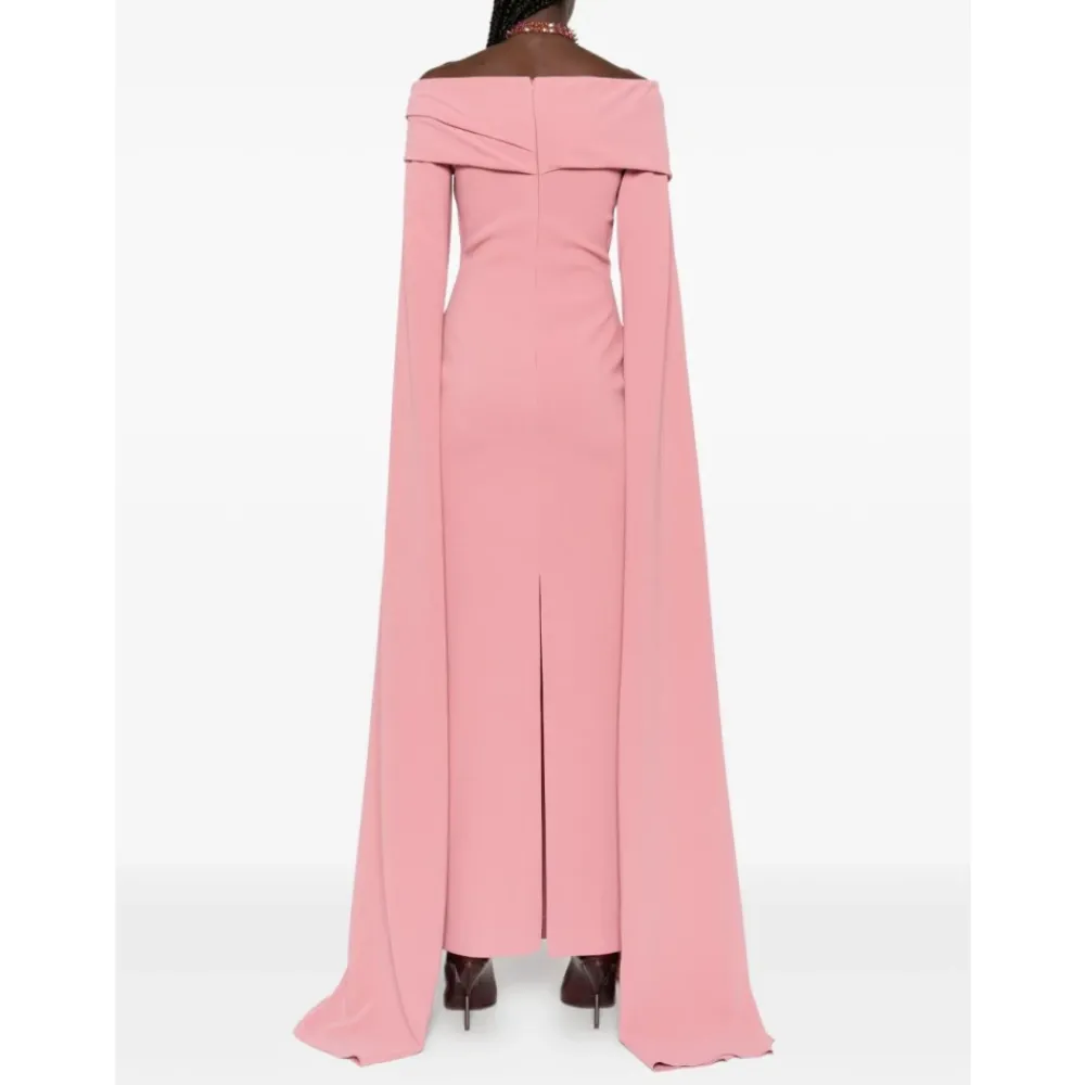 DAMES Solace London Jurken^Off-Shoulder Maxi Jurk