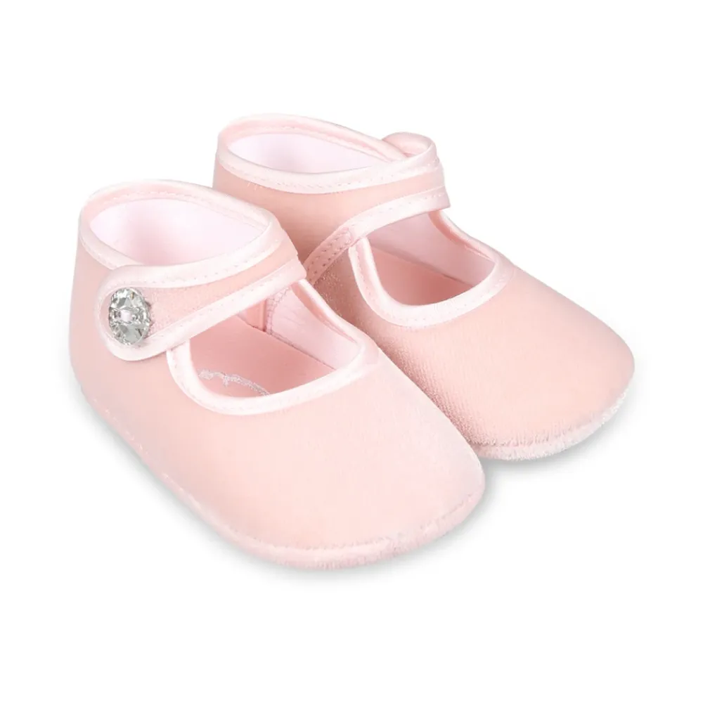 Monnalisa Velvet Kristalband Balletflats