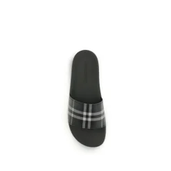 Heren Burberry Rubber Check Slippers