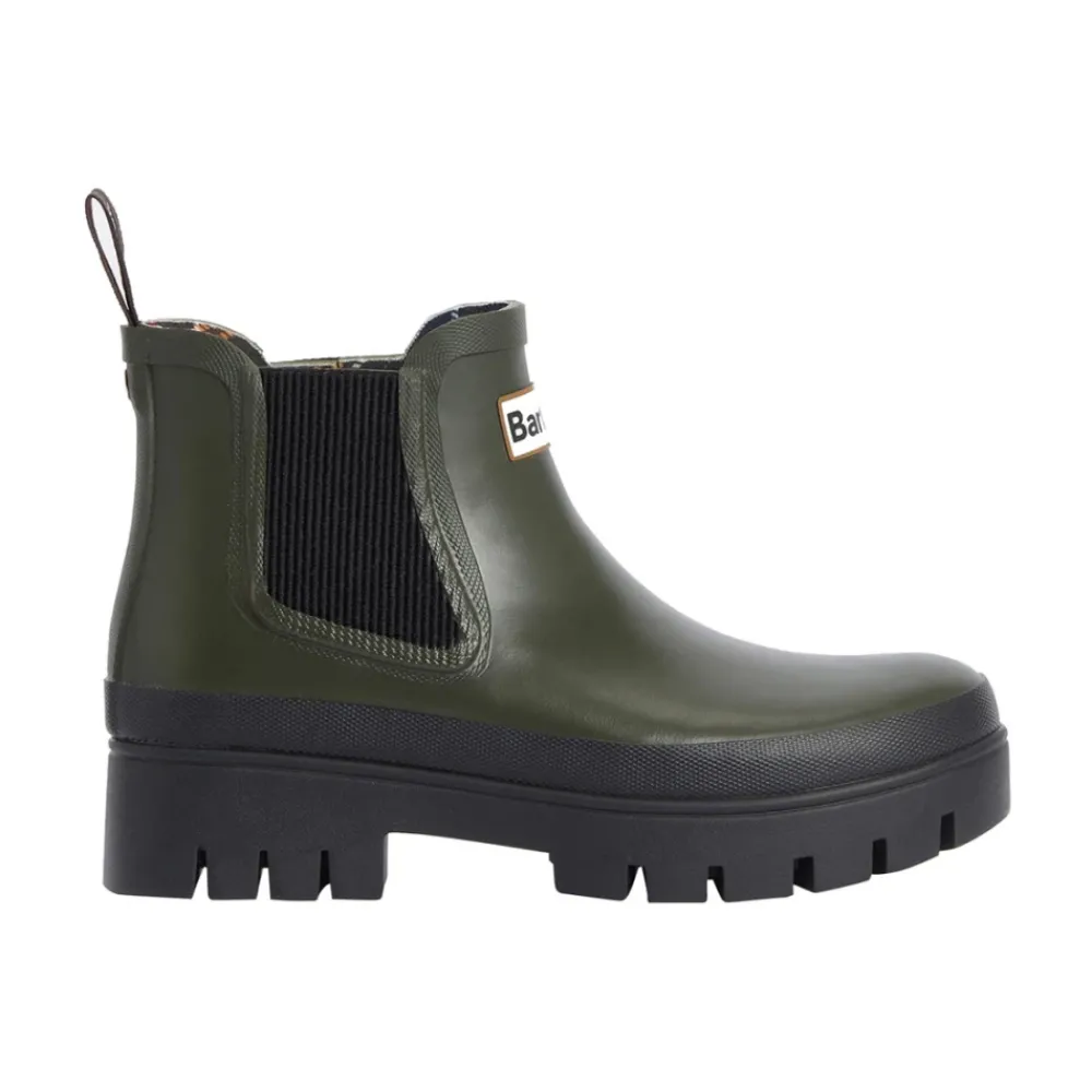 DAMES Barbour Chelseaboots^Rubber Enkellaarzen