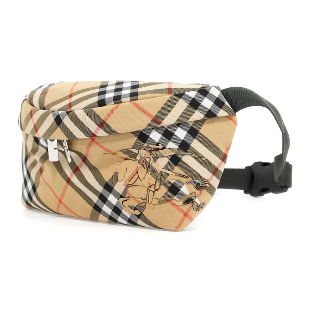 DAMES Burberry Heuptassen^Ruiter Check Marsupial Tas
