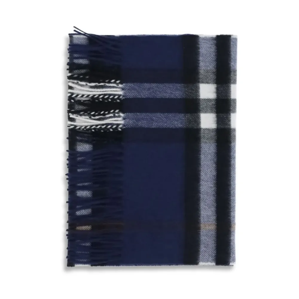 Heren Burberry Ruitpatroon Kasjmier Sjaal