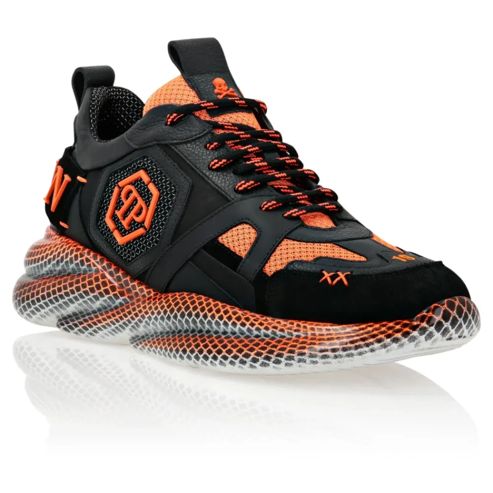 Heren Philipp Plein Runner Mix Materials