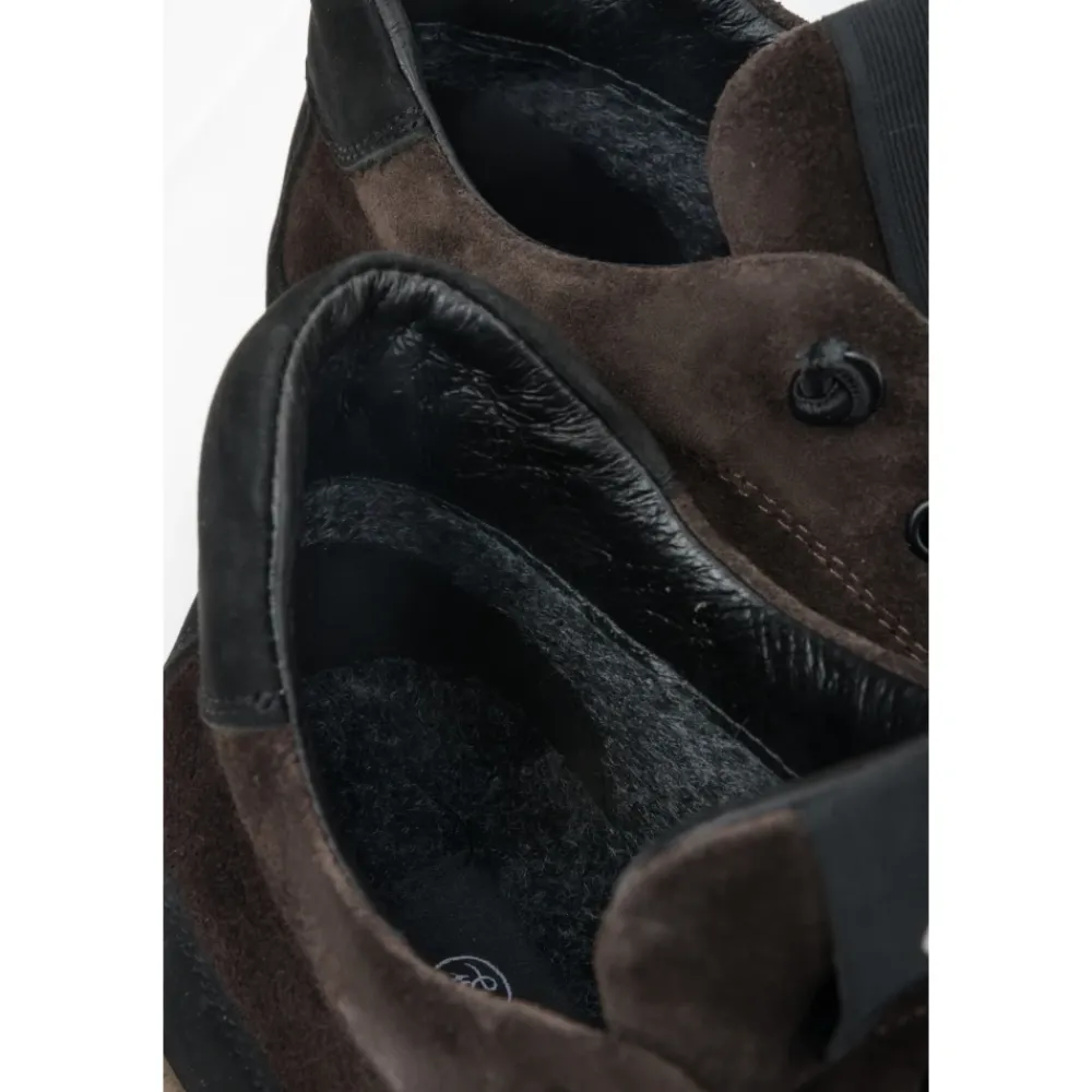 Heren Estro Snowboots^Saddle Brown High-Top Sneakers