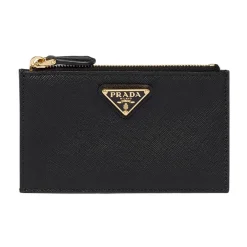 DAMES Prada Portefeuilles^Saffiano lederen kaarthouder