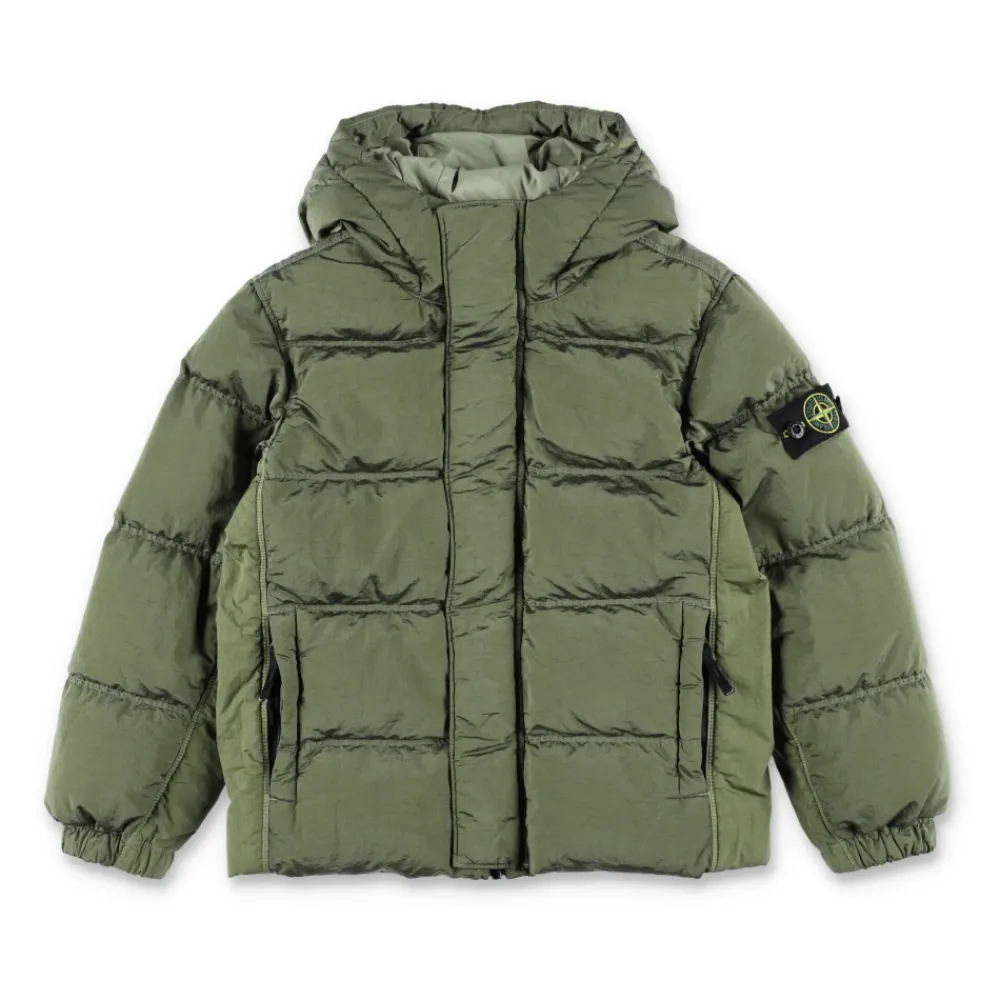 Stone Island Sage Green Donsjas AW25