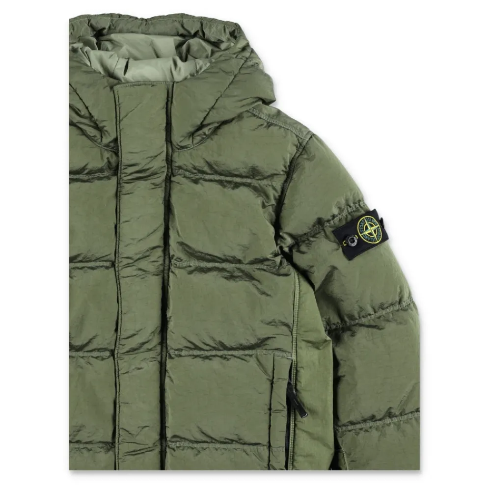 Stone Island Sage Green Donsjas AW25