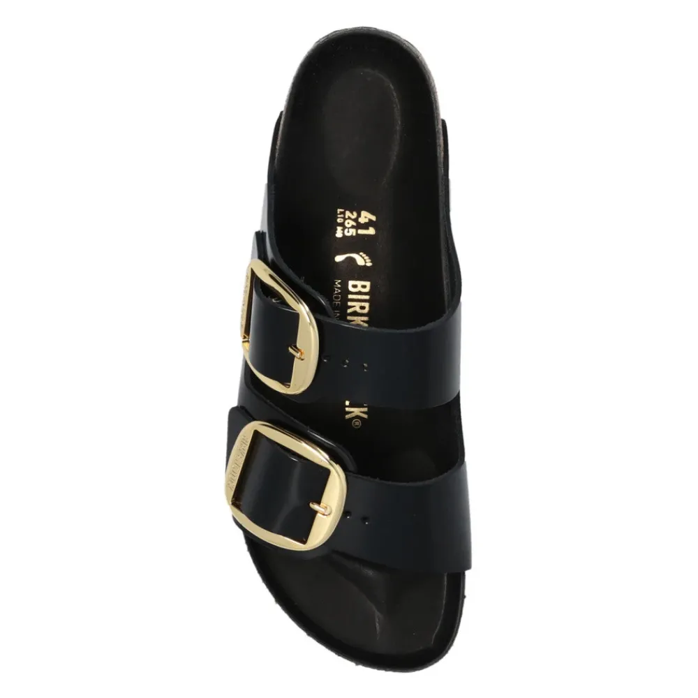 DAMES Birkenstock Sandal Arizona Big Buckle Natural Leather Patent Narrow