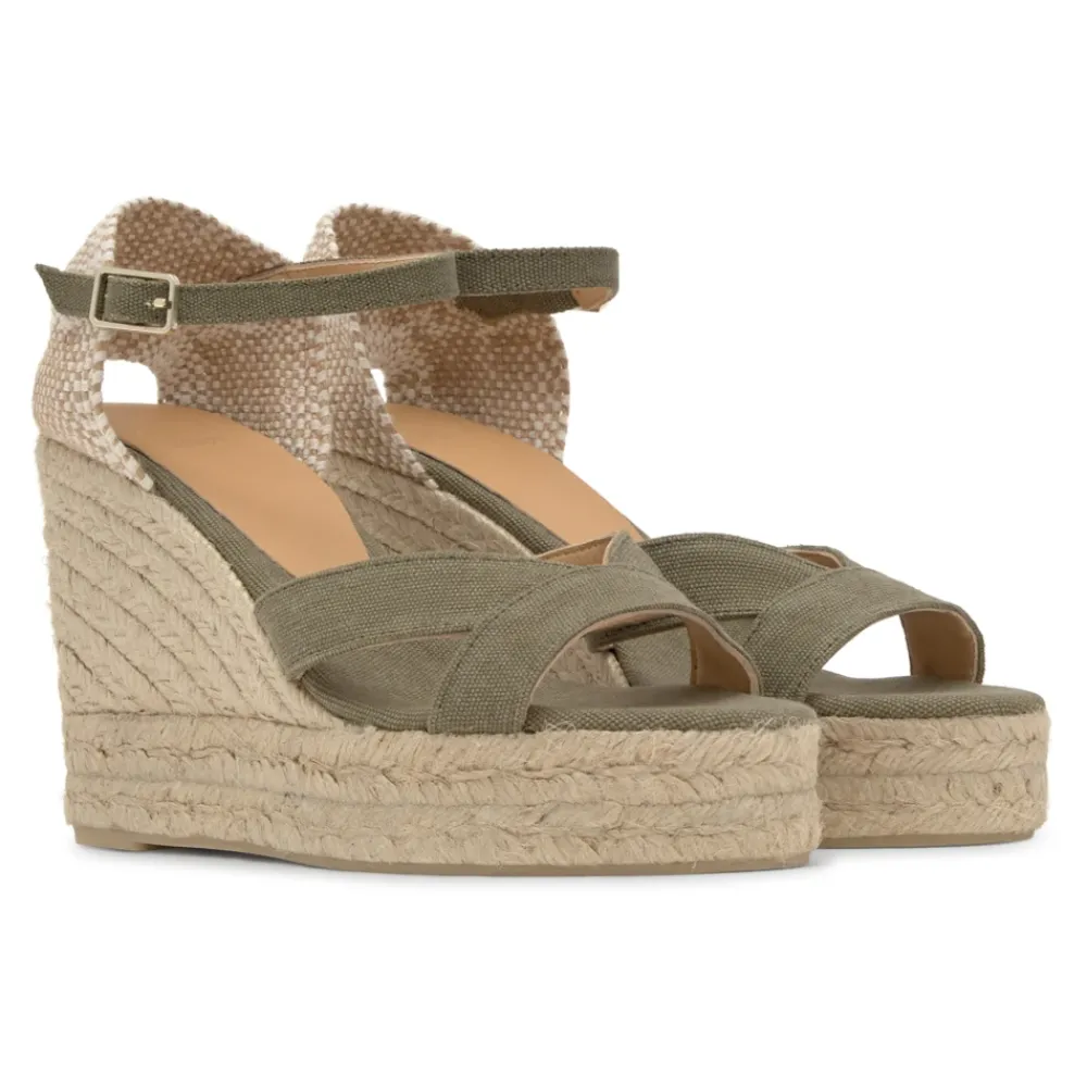 DAMES Castañer Sleehakken^SANDALEN MET 11 CM SLEEHAK