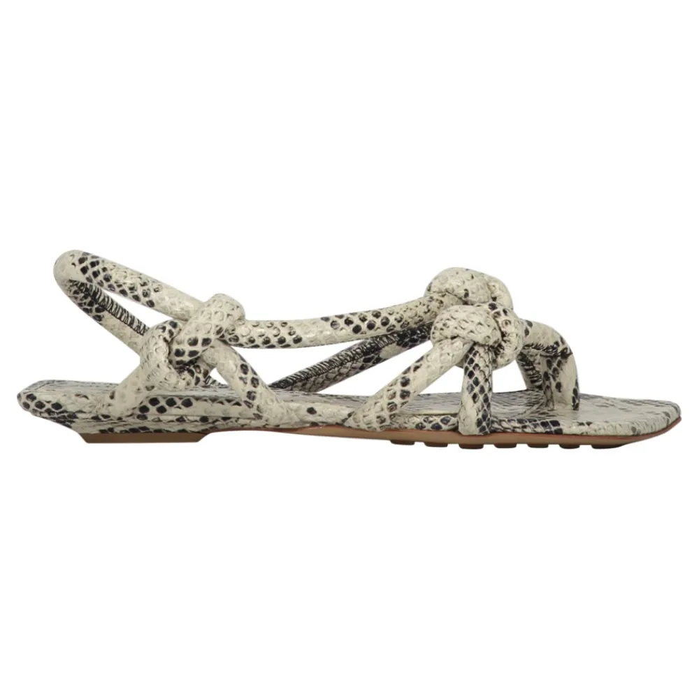 DAMES Bottega Veneta Sandalen^Sandalen met slangenprint van leer