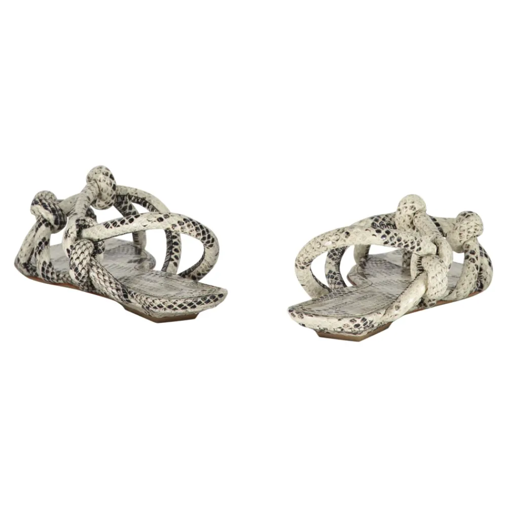 DAMES Bottega Veneta Sandalen^Sandalen met slangenprint van leer