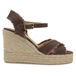 DAMES Castañer Sandalen met sleehak en 11 cm hak