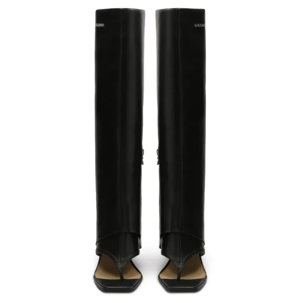 DAMES Kazar Studio Sandalen op een platform met een omhooggeklapte lange bovenkant