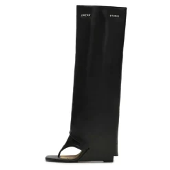 DAMES Kazar Studio Sandalen op een platform met een omhooggeklapte lange bovenkant