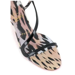 DAMES Christian Louboutin Sandalen van leer met luipaardprint