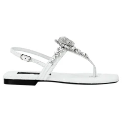 DAMES Philipp Plein Sandalen^Sandals Flat Crystal Skull h Crystals