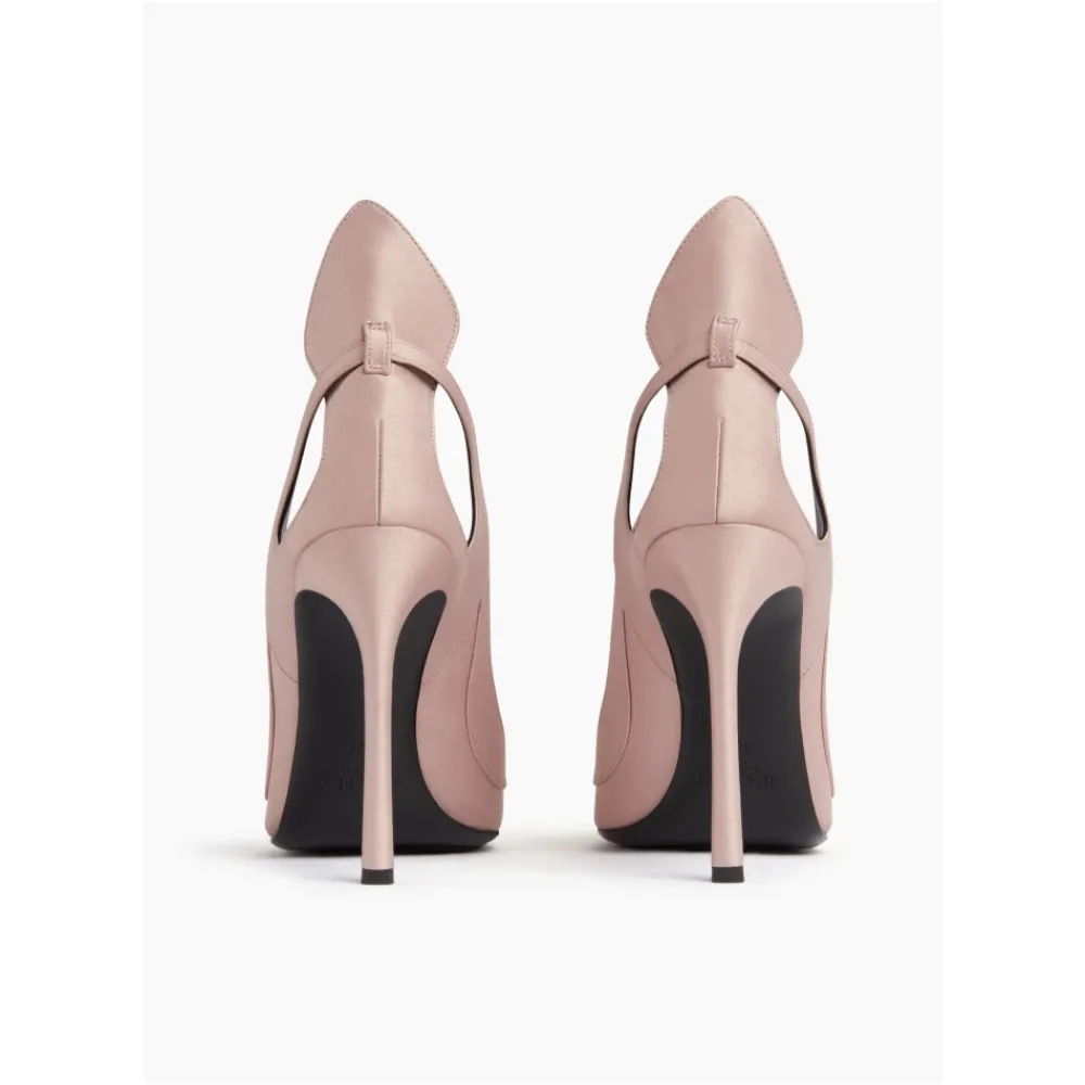 DAMES Nina Ricci Satijnen Pumps met Strik