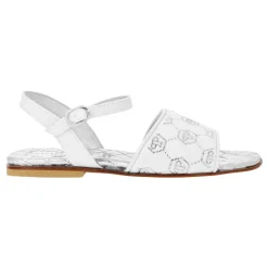Philipp Plein Sandalen^Satin Flat Sandals Monogram Strass