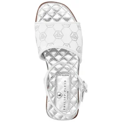 Philipp Plein Sandalen^Satin Flat Sandals Monogram Strass
