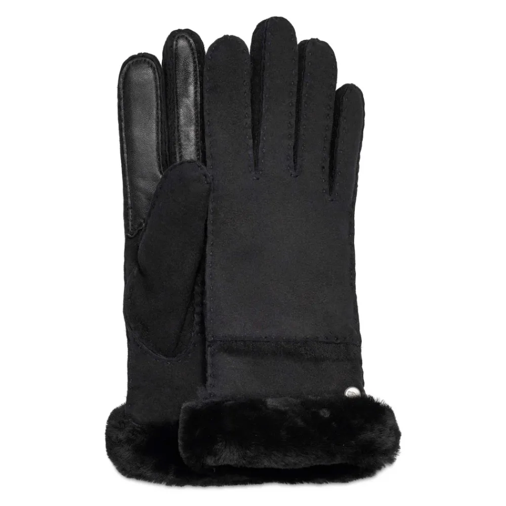 DAMES UGG Handschoenen^Schaapsleren handschoen met stiksels