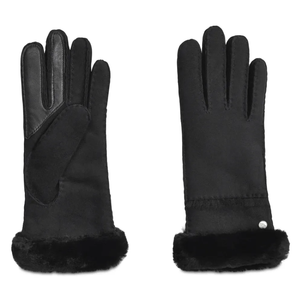 DAMES UGG Handschoenen^Schaapsleren handschoen met stiksels