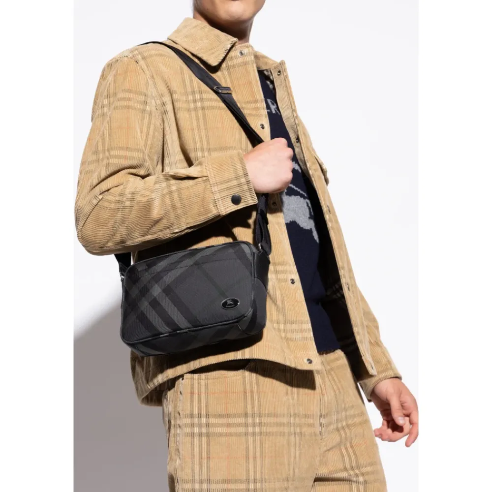 Heren Burberry Schoudertas Grid Slim