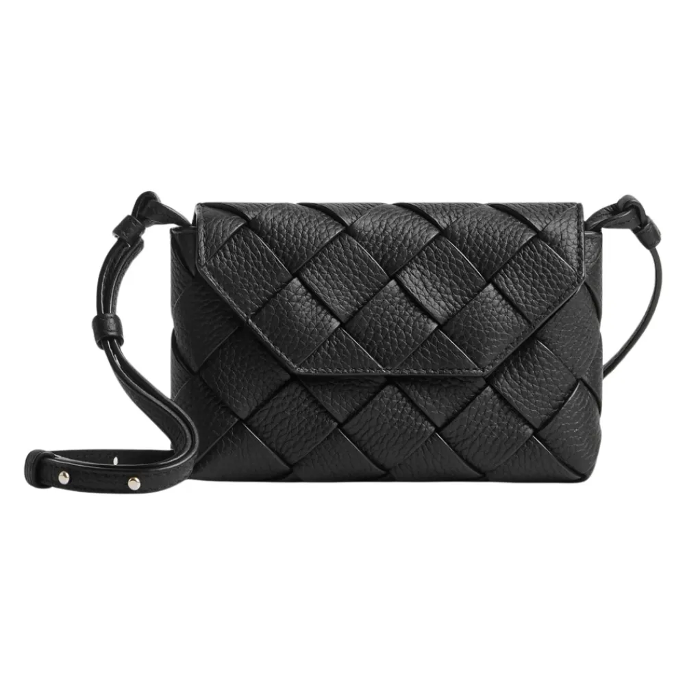 Heren Bottega Veneta Schoudertas van geweven leer