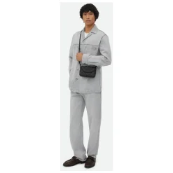 Heren Bottega Veneta Schoudertas van geweven leer