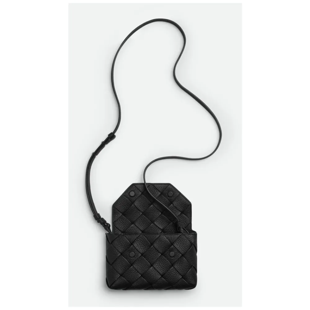 Heren Bottega Veneta Schoudertas van geweven leer