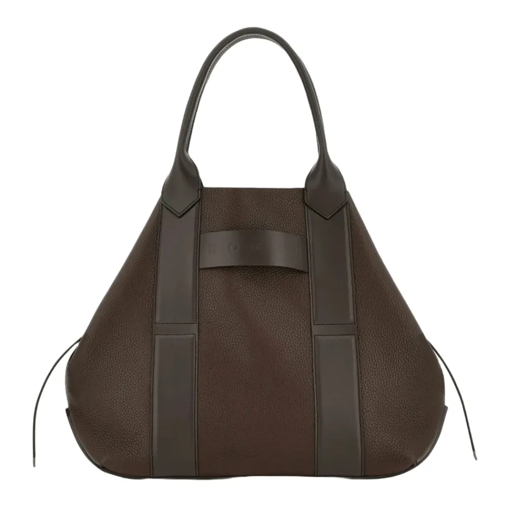 DAMES Hogan Shoppers^Script Medium Leren Tote