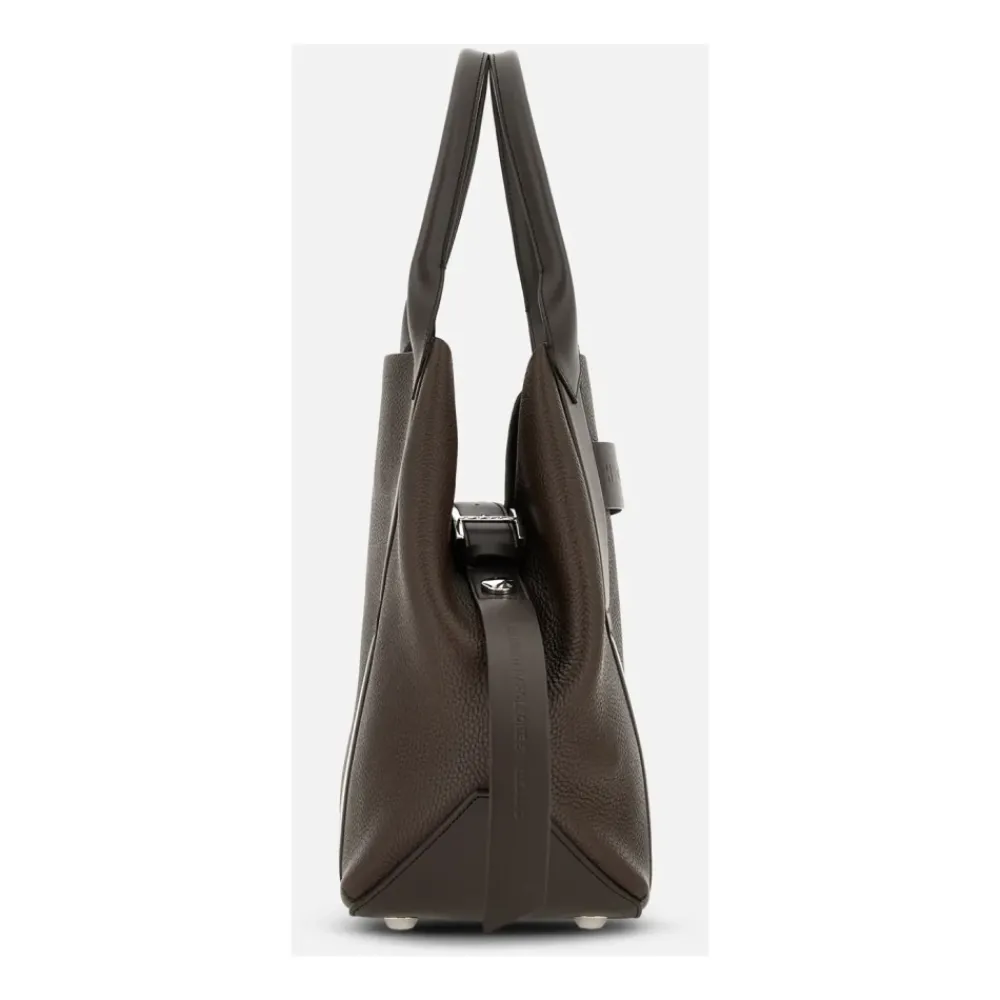 DAMES Hogan Shoppers^Script Medium Leren Tote