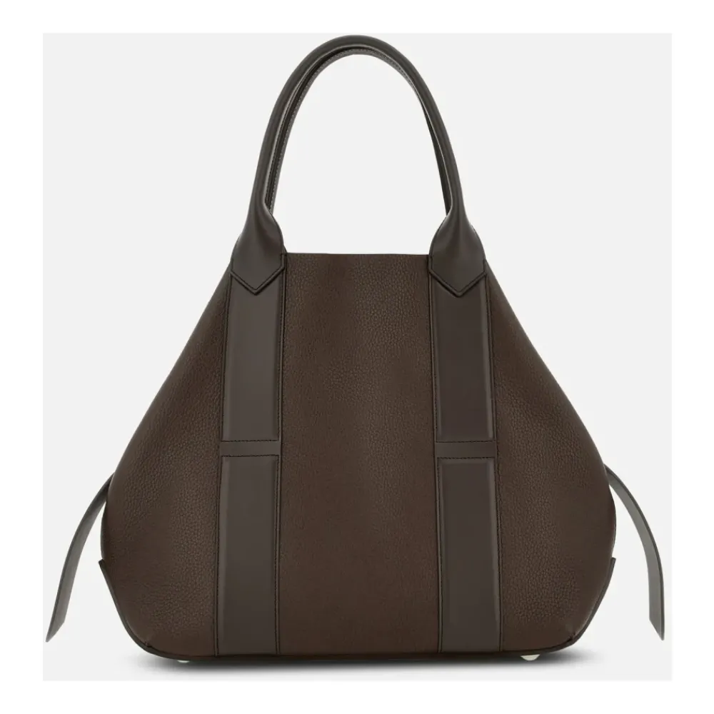 DAMES Hogan Shoppers^Script Medium Leren Tote