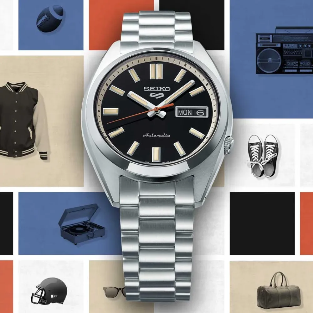 DAMES Seiko - SRPK89K1 - 5 Sports Automatisch Horloge 3 Wijzers Datum