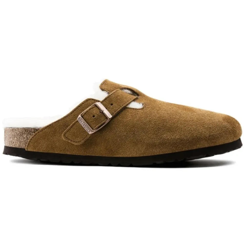DAMES Birkenstock Shearling Klompen Suède Comfort
