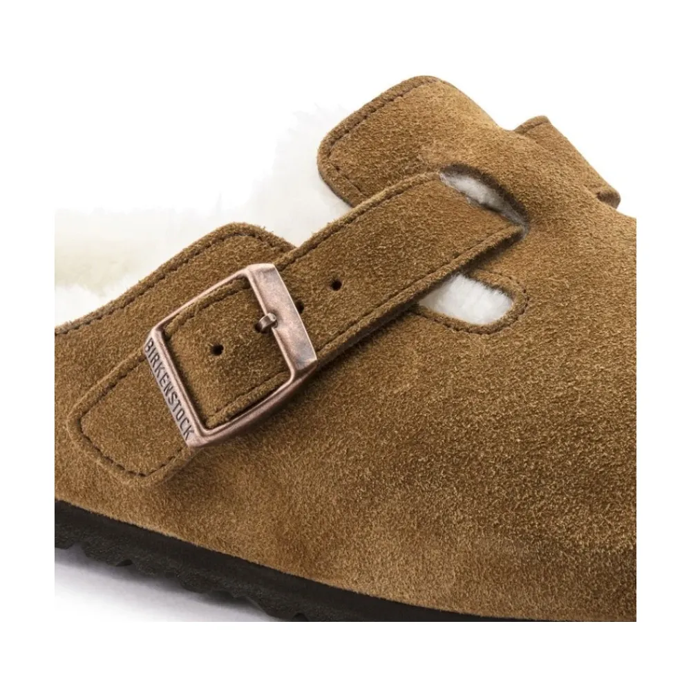 DAMES Birkenstock Shearling Klompen Suède Comfort