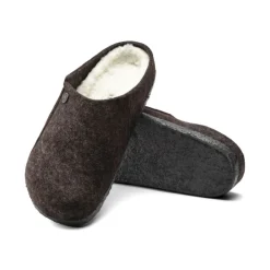 Heren Birkenstock Shearling Mocca Slippers