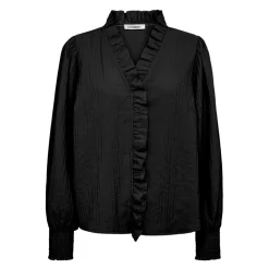 DAMES Co'Couture ShinaCC Frill LS Shirt Bluse