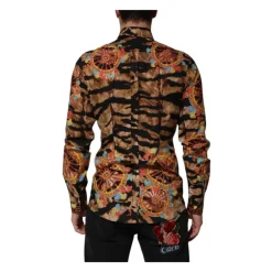 Heren Dolce & Gabbana Siciliaans-geïnspireerd dierenprintshirt
