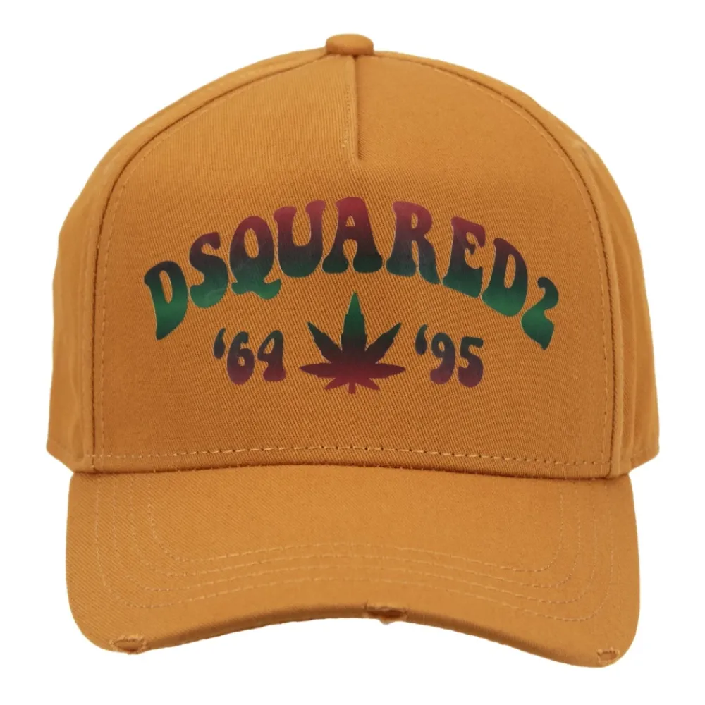 Heren Dsquared2 Signature Baseballpet met Fibbia-sluiting