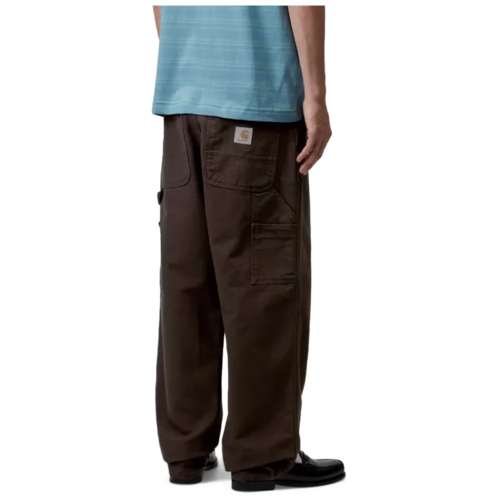 Heren Carhartt Wip Broeken^Single Knee Pant Dearborn Canvas