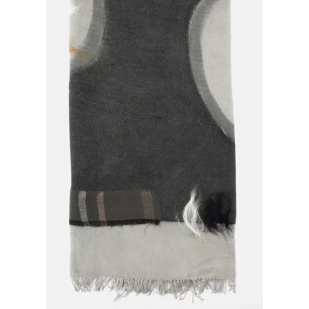 DAMES Exquisite J Sjaal met franjes