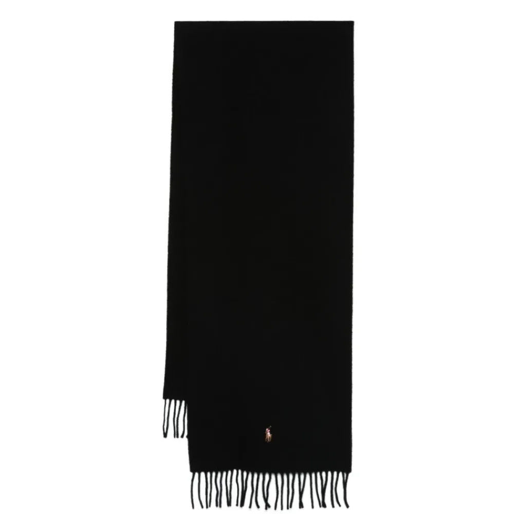 Heren Ralph Lauren Sjaal met franjes in rechthoekig model