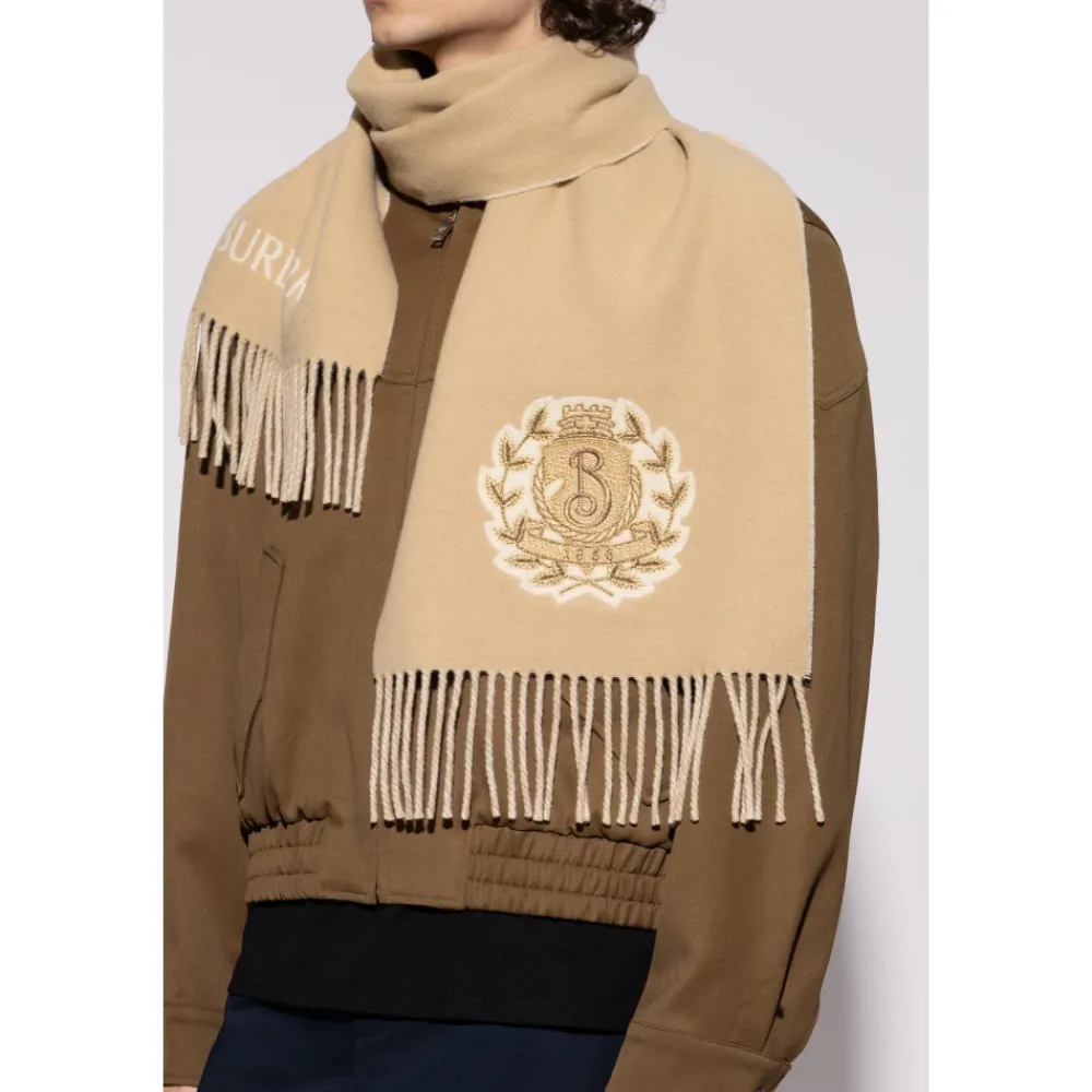 Heren Burberry Sjaal met geborduurd logo