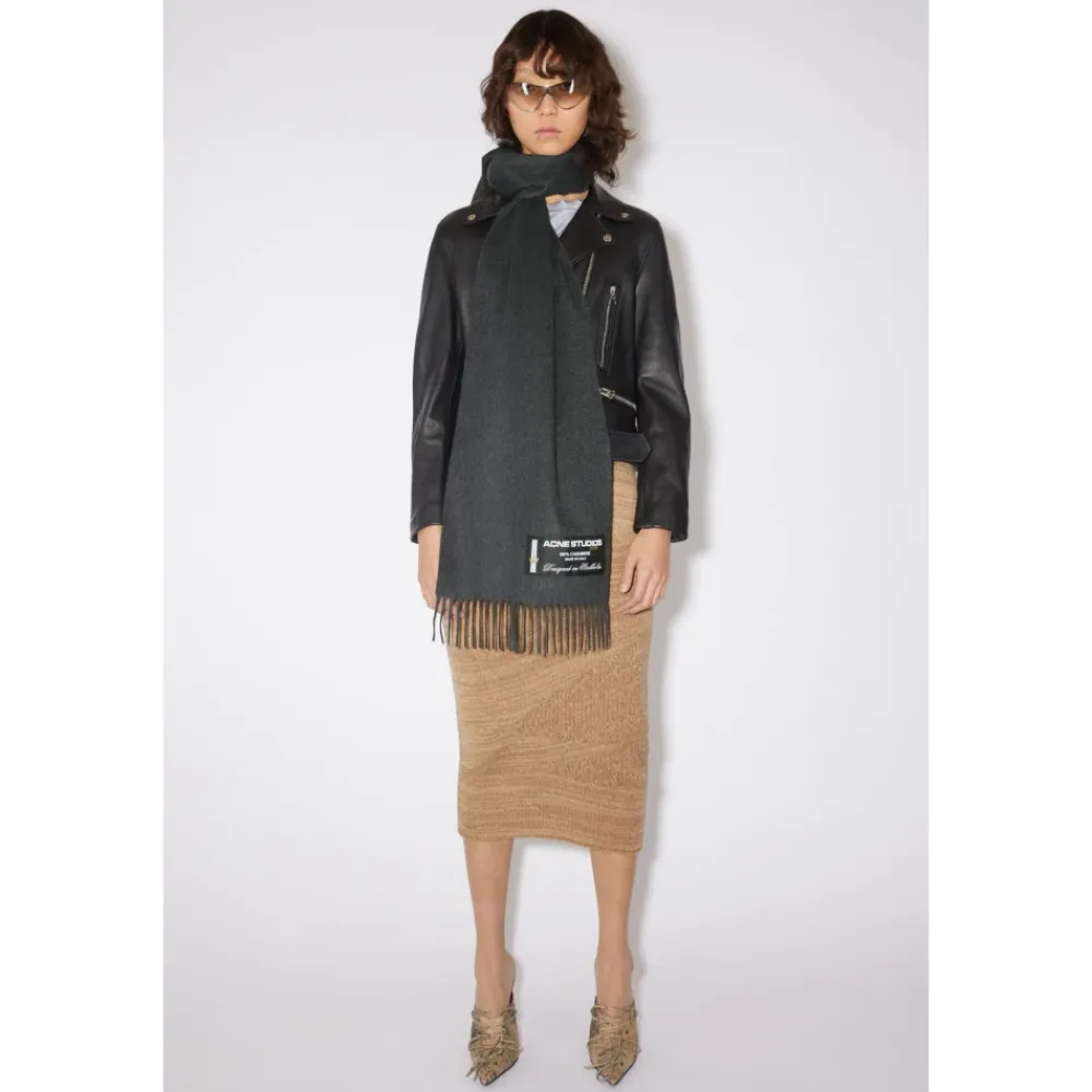 Heren Acne Studios Sjaals^Sjaal van kasjmier met franjes